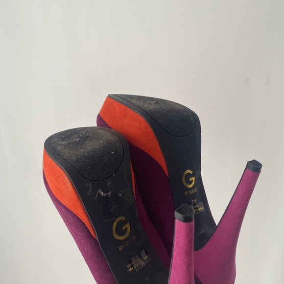 Platform Block Color Heels - Picture 5 of 6